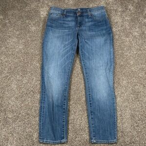 7 For All Mankind‎ Jeans Womens 26 Blue Roxanne Crop Dark Wash Stretch Denim